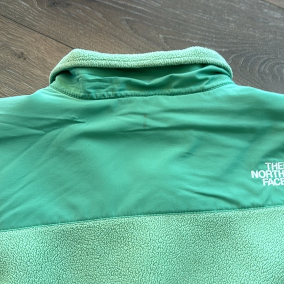 Junior women’s Denali The North Face Fleece Zip Up Jacket size XL rare Green - Picture 8 of 8